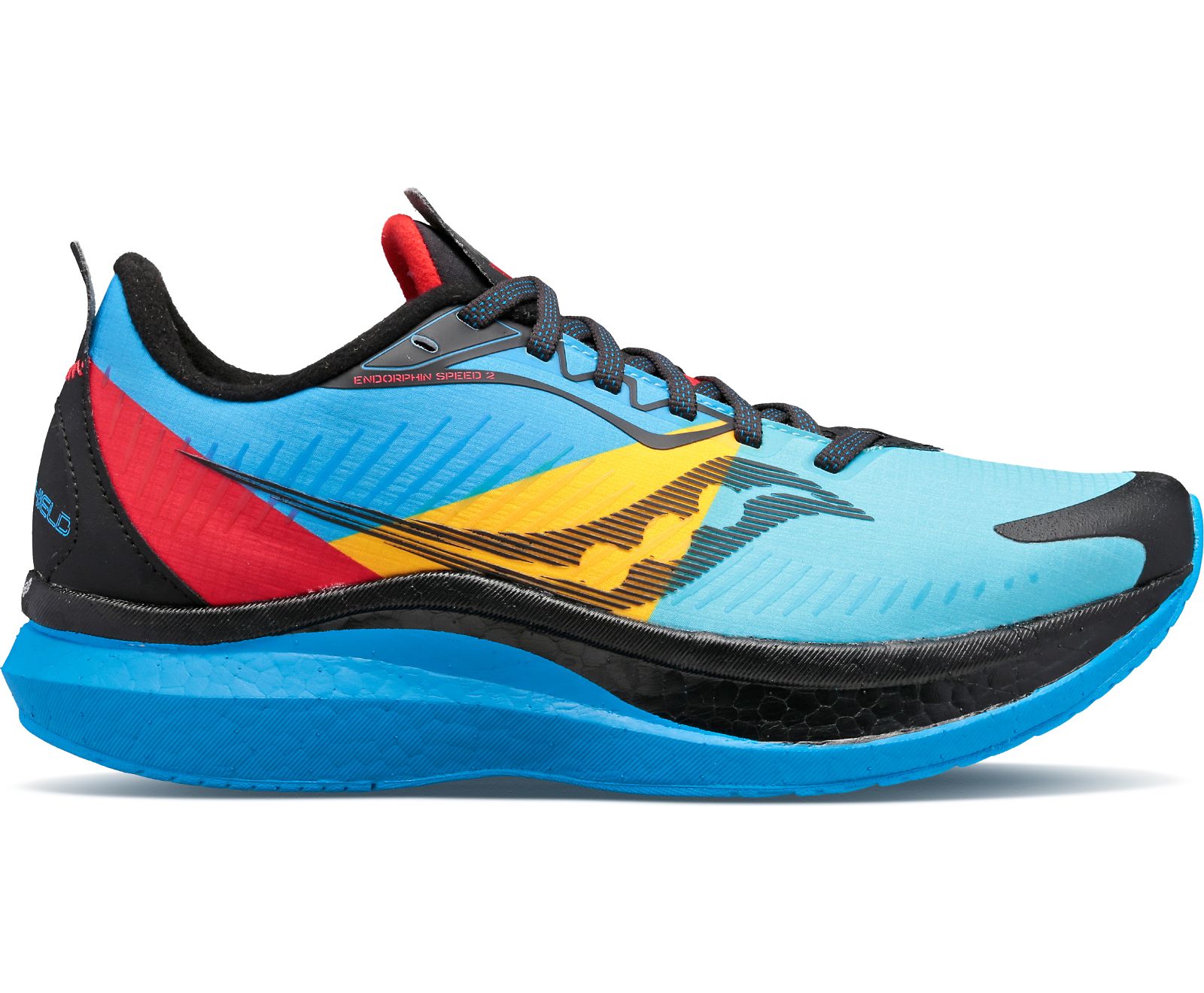 Saucony Endorphin Speed 2 Runshield Women's Running Shoes Blue / Black / Red | Canada 125XYUF